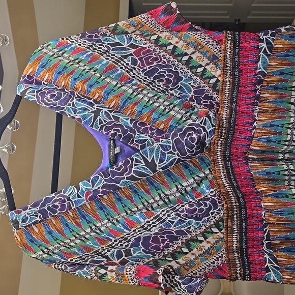 Chris McLaughlin Vibrant Multicolor Maxi Dress - Picture 3 of 15